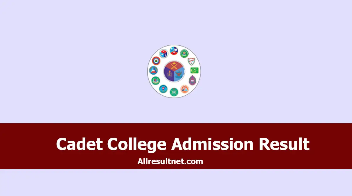 Cadet Admission Result 2026