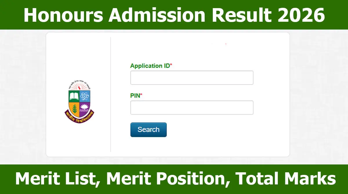 Honours Admission Result 2026