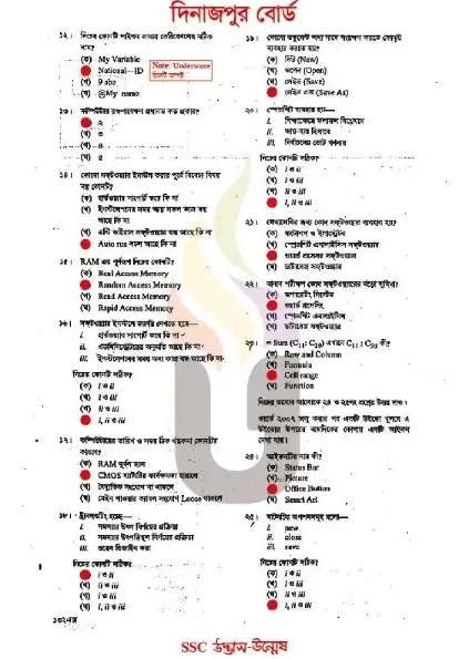 SSC ICT Solution Dinajpur Board